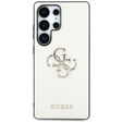 GUESS Huse pentru Samsung Galaxy S25 Ultra, 4G Big Metal Logo, bej