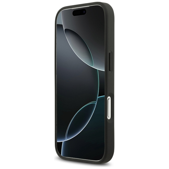 Husă GUESS cu logo triunghiular din strasuri pentru iPhone 17 Pro