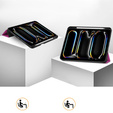 Husă pentru iPad Pro 11" 2024 (5 gen.), Smartcase cu spațiu pentru stylus, violet