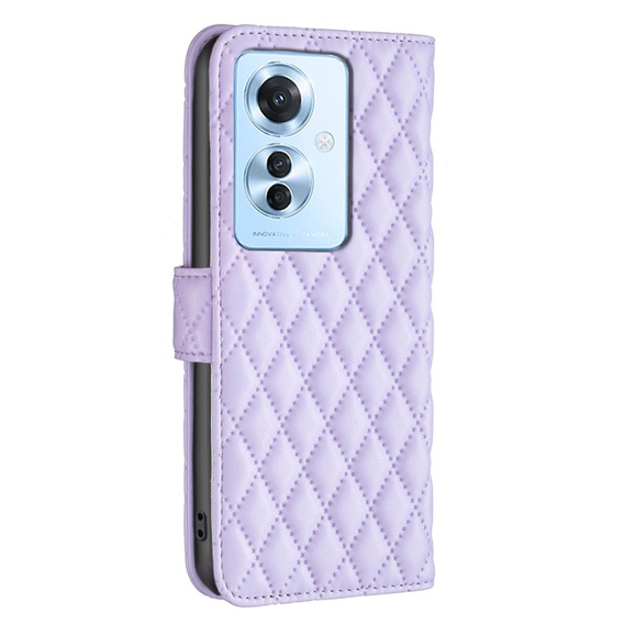 Cu clapetă pentru Oppo Reno 11F 5G, Wallet, BINFEN COLOR, violet