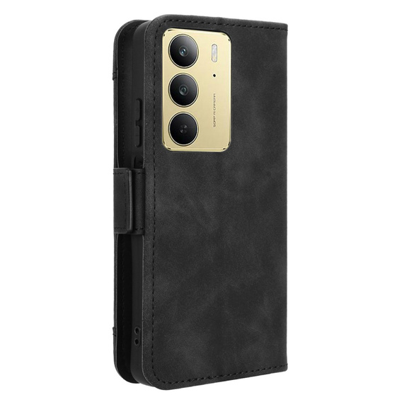 Cu clapetă pentru Realme 14X / Realme C75, Card Slot, negru