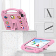 Husă pentru copii pentru iPad Air 10.9" 2022/2020 (5/4 gen.) / Pro 11" 2022/2021/2020 (4/3/2 gen.), Cute Patterns, cu suport, roz