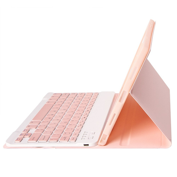 Carcasă + tastatură Samsung Galaxy Tab S6 Lite P610/P615 / S6 Lite 2022 10.4, Pen Slot, roz rose gold