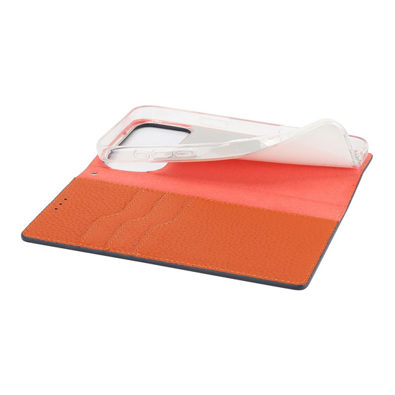 Husă cu capac rabatabil Litchi Skin Grain pentru iPhone 17 Pro