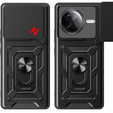 Husă blindată pentru Xiaomi Poco F7 Pro, CamShield Slide, negru