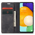 Husa CASEME pentru Samsung Galaxy A53 5G, Leather Wallet Case, negru