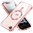 Husă pentru iPhone 16E, Electro MagSafe, roz + Sticlă pentru ecran
