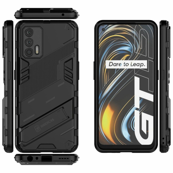 Husa pentru Realme GT 5G, Military kickstand, albastru