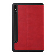 Husă pentru Samsung Galaxy Tab S9 FE+ Plus, Smartcase cu spațiu pentru stylus, roșu