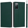 Husă din piele pentru Samsung Galaxy S20 FE, ERBORD Grain Leather, verde