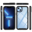 Carcasă pentru iPhone 14 Plus, Shockproof, cu folie, albastru