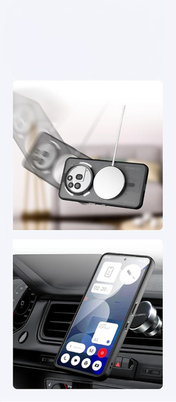 Husă pentru Nothing Phone 3A Pro, pentru MagSafe, ERBORD Matt Case, negru