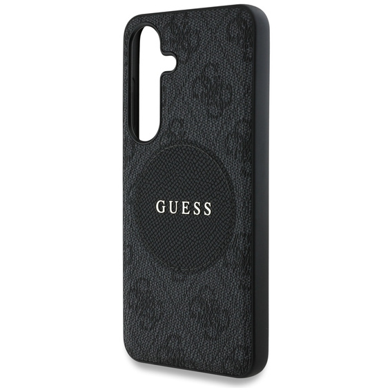 Husă GUESS 4G Circle Classic Logo MagSafe pentru Samsung Galaxy S25