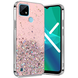 Huse pentru Realme C21Y / C25Y, Glittery, roz