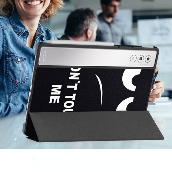 Husă pentru Lenovo Yoga Tab Plus, Smartcase, don't touch me