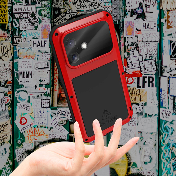 Carcasă blindată cu sticlă temperată pentru iPhone 17