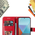 Cu clapetă pentru Xiaomi Redmi Note 13 Pro 5G, Mandala, roșu