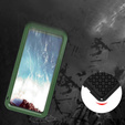 Love Mei Huse pentru Samsung Galaxy S20 Plus, armored with glass, verde