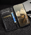 Husa cu clapetă pentru Motorola Edge 60 Pro, Wallet Rhombus, negru