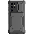 Husă pentru Samsung Galaxy S24 Ultra, ERBORD Rugged MagSafe Case, negru (două rame)