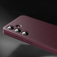 Husă cu clapetă pentru Samsung Galaxy S25, Smart View Wallet, maroon