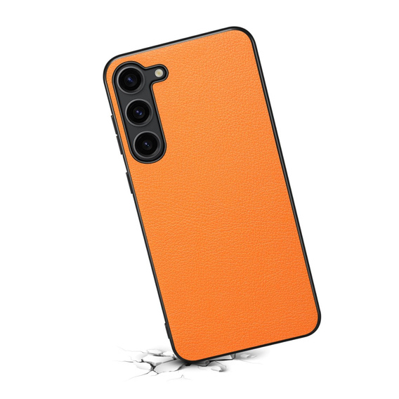 Huse pentru Samsung Galaxy S24, Calf Texture, portocaliu