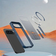 Husă Fusion Hybrid pentru Google Pixel 10 Pro XL, pentru MagSafe, cu suport, albastru