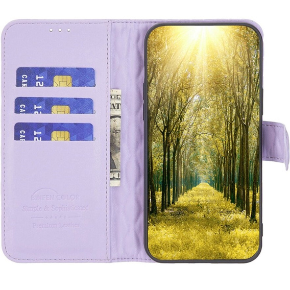 Cu clapetă pentru Samsung Galaxy A05s, Wallet, BINFEN COLOR, violet