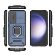 Husă pentru Samsung Galaxy S24, KickStand Camera Lens, albastru