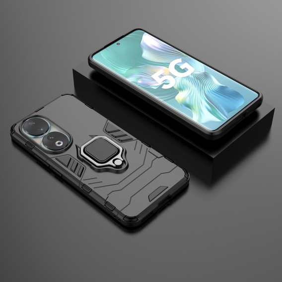Huse pentru Honor 90, Kickstand Ring, negru