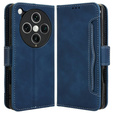 Cu clapetă pentru Oppo Find X8 Pro, Card Slot, albastru închis