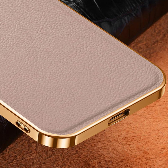Huse pentru Samsung Galaxy S21, Cowhide Leather, roz