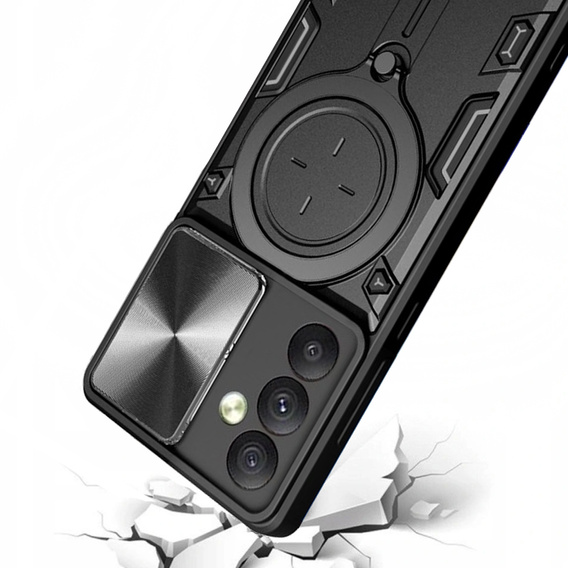 Husă blindată pentru Samsung Galaxy A54 5G, CamShield Slide, negru