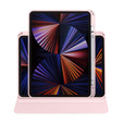 Husă pentru iPad Pro 11" 2022/2021/2020 (4/3/2 gen.), cu spațiu pentru stylus, rotativ la 360 °, roz