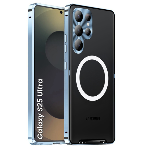 Carcasă de protecție pentru camera foto pentru Samsung Galaxy S25 Ultra, CamShield MagSafe, albastru