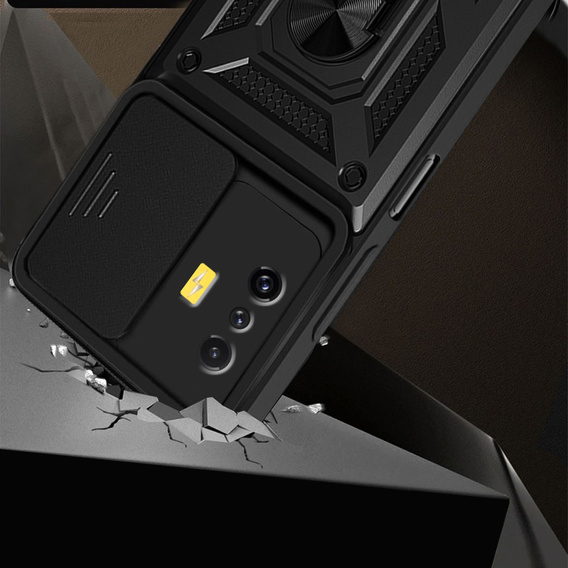 Husă blindată pentru Xiaomi Poco F4 GT, CamShield Slide, negru