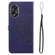 Cu clapetă pentru Oppo A38 4G / Oppo A18 4G, Mandala, violet