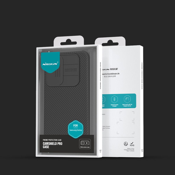 Carcasă blindată Nillkin pentru Samsung Galaxy A55 5G, CamShield Pro, negru