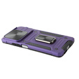 Carcasă blindată pentru Xiaomi Redmi Note 13 5G, CamShield Slide, violet + sticlă călită 9H