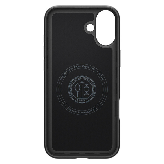 Carcasa Spigen pentru iPhone 16 Plus, Thin Fit Mag, gri + sticlă temperată 9H