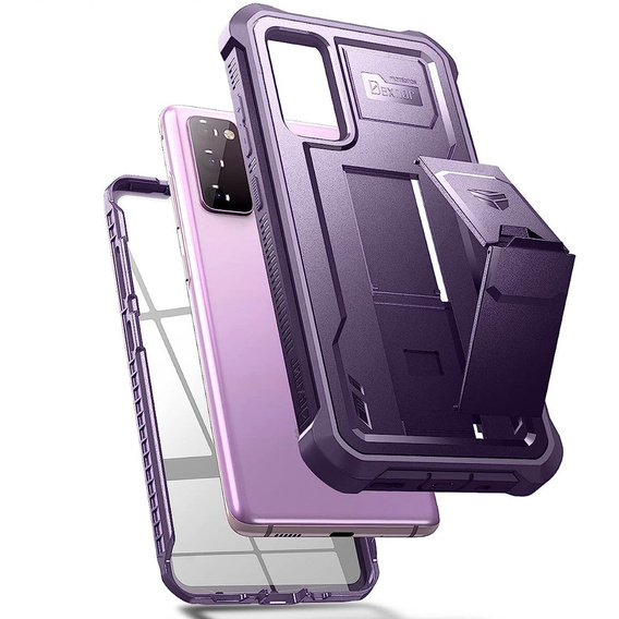 Husă blindată pentru Samsung Galaxy S20 FE, Dexnor Full Body, violet închis