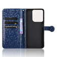 Husa cu clapetă pentru Motorola Moto G86 Power 5G, Wallet Rhombus, albastru