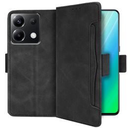 Cu clapetă pentru Xiaomi Poco X6 5G, Card Slot, negru