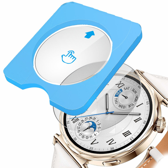 2x ERBORD sticlă călită pentru Huawei Watch GT 5 41mm, cu cadru de montare