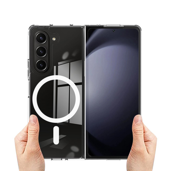 Husă pentru Samsung Galaxy Z Fold6 5G, Fusion Hybrid Case, pentru MagSafe, transparentă