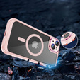 Husă pentru iPhone 15 Plus, ERBORD Impact Guard, MagSafe, roz