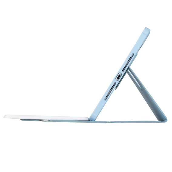 Husă pentru tastatură pentru iPad 11" 2025 A16 (11 gen.) / iPad 10.9" 2022 (10 gen.), Rotary 360° Leather, caz albastru
