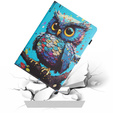 Huse pentru Samsung Galaxy Tab A11 / A9 X110 / X115, owl