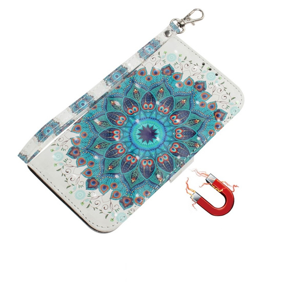 Cu clapetă pentru Xiaomi Redmi Note 13 5G, Wallet, Mandala Flower