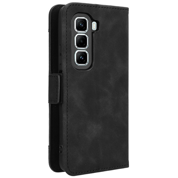Cu clapetă pentru Infinix Hot 50 Pro 4G, Card Slot, negru